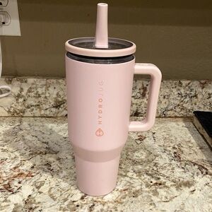 HydroJug 40oz Pink Insulated Tumbler Cup with Handle & Straw Leak Resistant